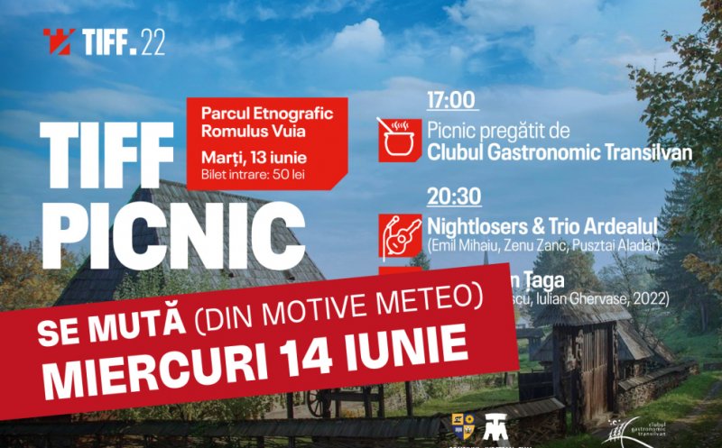 TIFF Picnic se mută miercuri