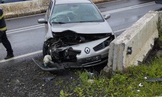 Încă două mașini răsturnate pe șoselele din Cluj: una în Feleacu, alta în Vâlcele