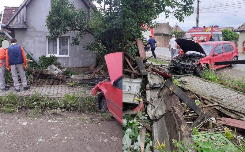 Accident într-o localitate din județul Cluj. Șofer găsit în stare gravă și dus la spital