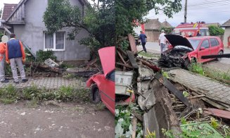 Accident într-o localitate din județul Cluj. Șofer găsit în stare gravă și dus la spital