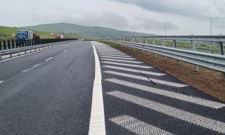 Restricții de circulație pe două porțiuni de pe A10, Turda-Sebeș. Se repară drumul