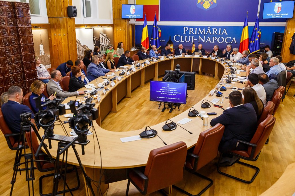 Eurodeputații din comisia AGRI au ajuns la primăria Cluj-Napoca! Ce au discutat cu Emil Boc