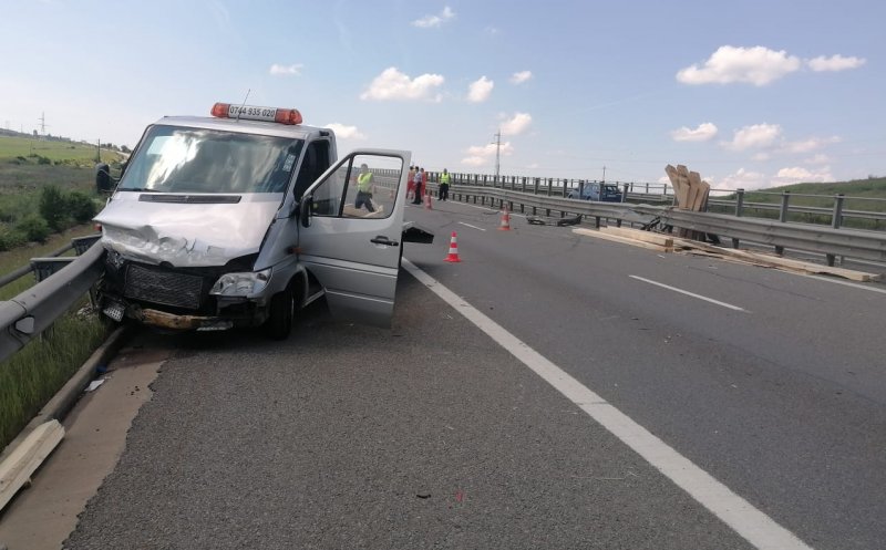 ACCIDENT în Cluj pe A3. Bărbat, transportat la spital
