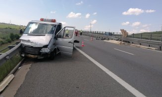 ACCIDENT în Cluj pe A3. Bărbat, transportat la spital
