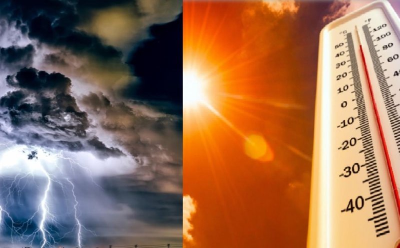 Noi avertizări meteo: FURTUNI și trei zile de CANICULĂ în Cluj