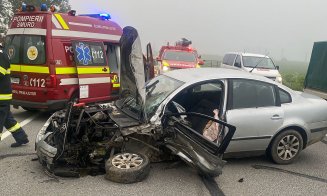 ACCIDENT în judeţul Cluj cu 4 autoturisme implicate