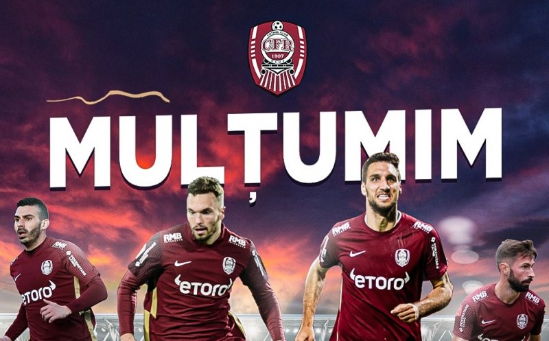 CFR Cluj a renunțat la patru jucători. Anunțul clubului