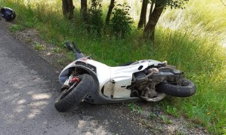 Accident de motocicletă pe un drum din Cluj! Un bărbat a fost preluat de SMURD și dus la spital