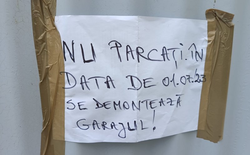Mănăşturenii îşi iau ADIO de la garajele de cartier. Acţiuni de demolare pe Vidraru şi Mehedinţi