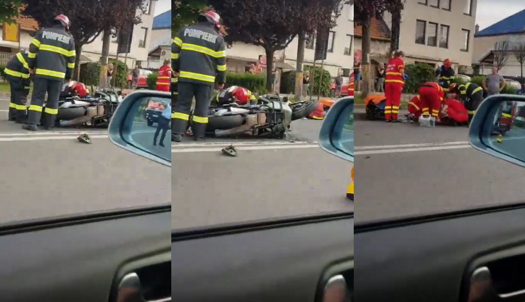 ACCIDENT în Cluj-Napoca: Motociclist secerat de un șofer care a uitat de prioritate