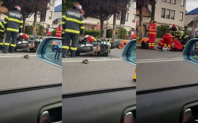 ACCIDENT în Cluj-Napoca: Motociclist secerat de un șofer care a uitat de prioritate