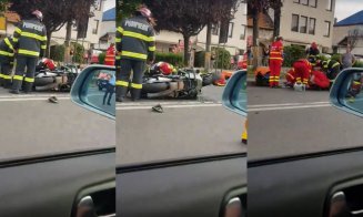 ACCIDENT în Cluj-Napoca: Motociclist secerat de un șofer care a uitat de prioritate