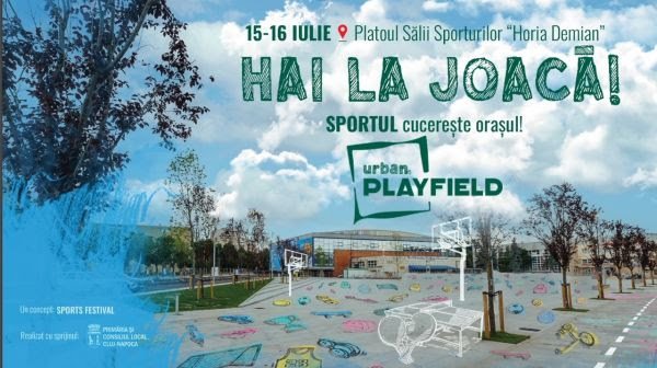 Platoul renovat al Sălii Sporturilor „Horia Demian” devine teren de joacă
