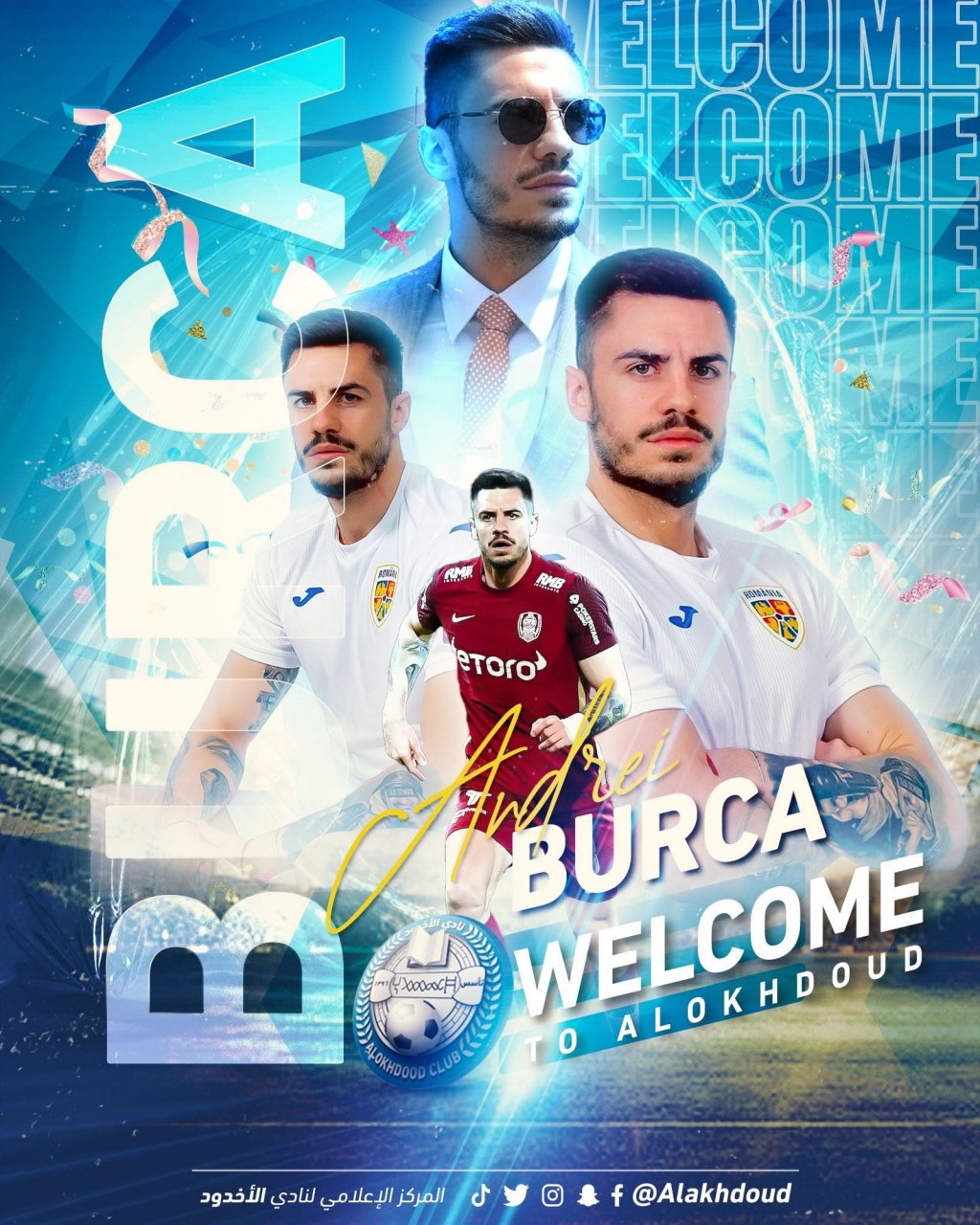 Andrei Burcă, prezentat oficial de noua sa echipă. Mesajul CFR-ului pentru internaționalul român