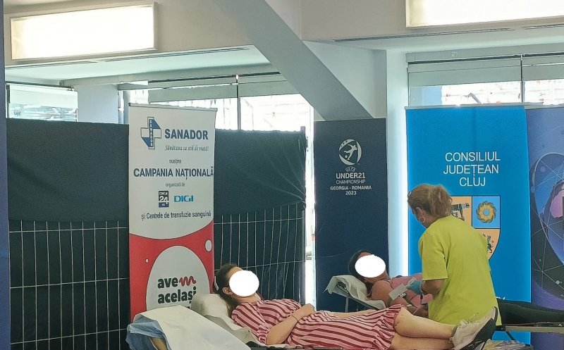 Peste 220 de oameni au donat sânge, la Cluj, în cadrul campaniei naționale de donare „Avem același sânge”