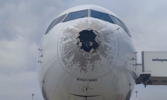 Cum arată un avion după ce a intrat într-o furtună cu grindină