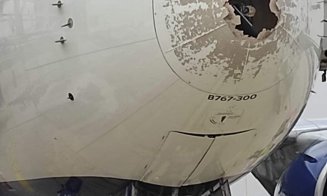 Cum arată un avion după ce a intrat într-o furtună cu grindină