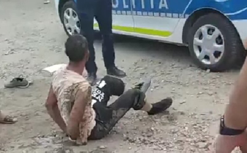 Incident grav! Un bărbat agresiv a fost împușcat de polițiști