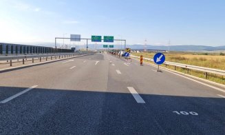 Restricții de circulație Autostrada A10 Sebeș-Turda. Se repară drumul