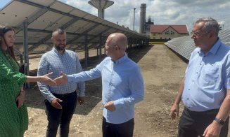 Clujul are un nou parc fotovoltaic. Boc: „30% din energia folosită pentru a încălzi apartamentele cu termoficare e produsă de panouri”