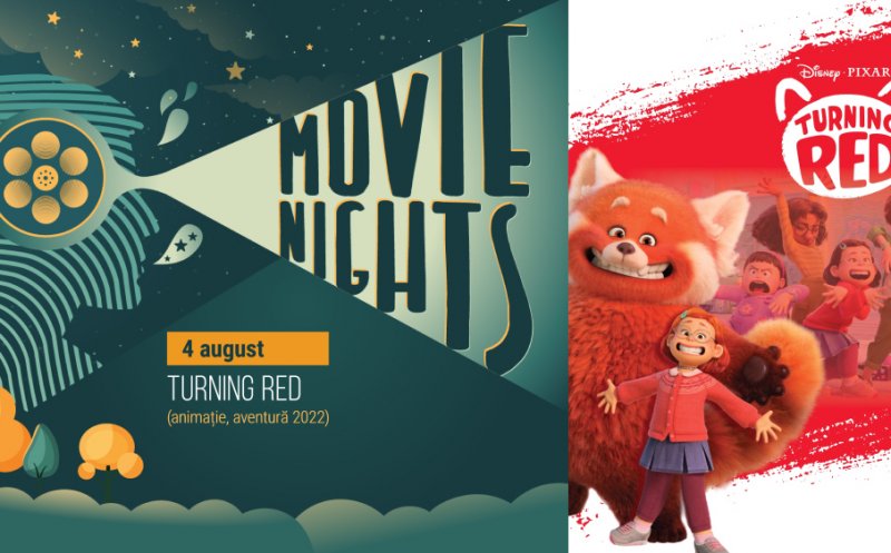 „Movie Nights” se vede în Iulius Parc de la ora 21.00. Delectează-te cu roller-coasterul emoțional „Turning Red”!