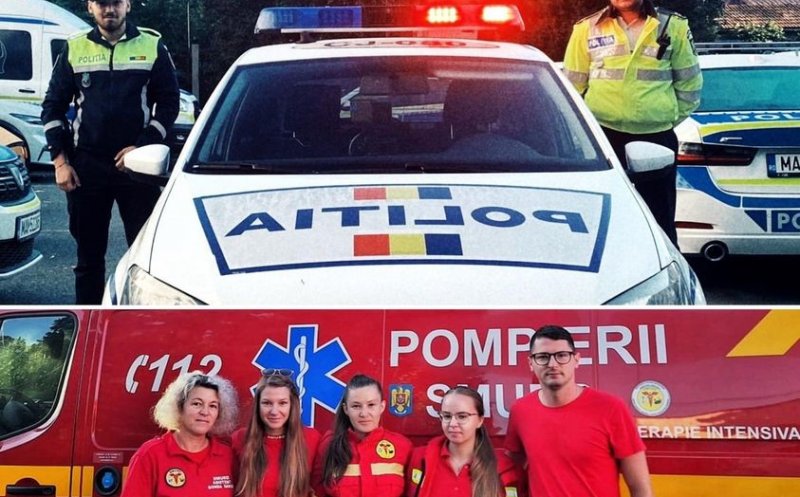 Fetiță de 4 ani care s-a înecat cu o gumă, SALVATĂ la timp de intervenția echipajului SMURD și a unor polițiști clujeni