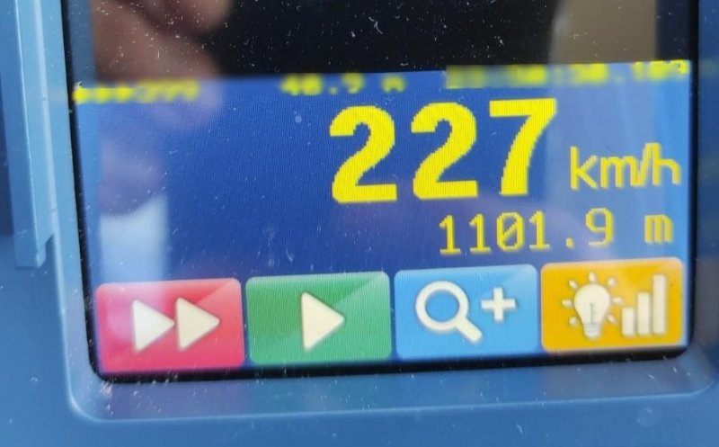 Vitezoman prins cu 227km/h, pe A3 Turda - Borș. Adio permis, dar să vezi ce amendă a luat!