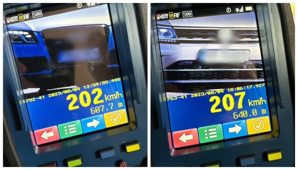Vitezomani prinși cu peste 200km/h, pe A3. Și-au luat adio de la permisele de conducere și au primit amenzi uriașe