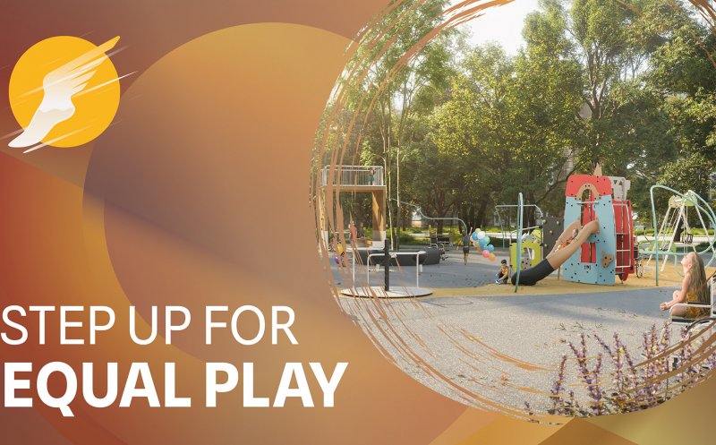 Primul parc incluziv din Cluj se construiește cu Walking Month