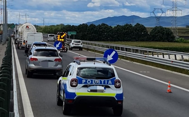 Restricții de circulație prelungite Autostrada A10 Sebeș-Turda. Se repară drumul