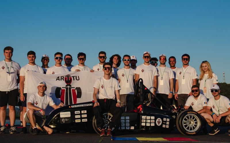 Mașina creată de echipa Universității Tehnice Cluj-Napoca a concurat în circuitul Formula Student din Cehia