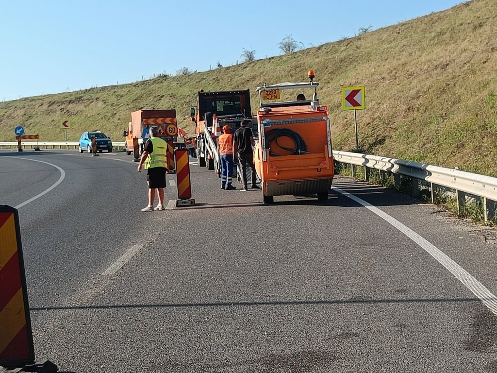 Restrictii de circulație pe A3, la nodul rutier Nădășelu