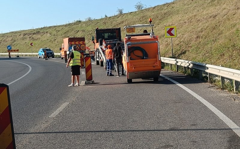 Restrictii de circulație pe A3, la nodul rutier Nădășelu