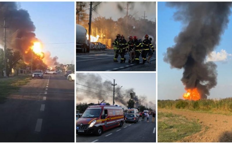 Explozii la o staţie GPL din Crevedia - Se fac cercetări in rem pentru distrugere din culpă care a avut ca urmare un dezastru