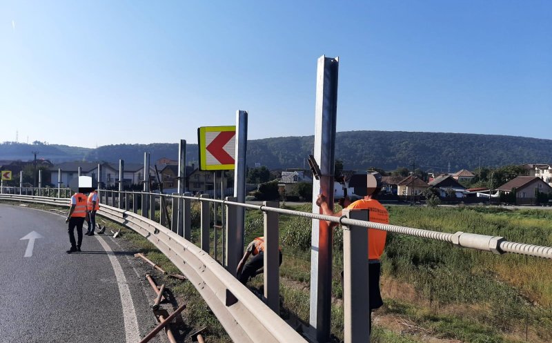 Restricții de circulație pe Autostrada A3. Circulația spre Turda este deviată