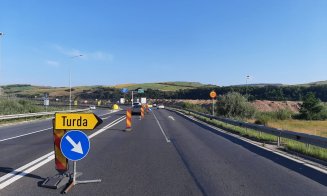 Restricții de circulație pe Autostrada A3. Circulația spre Turda este deviată