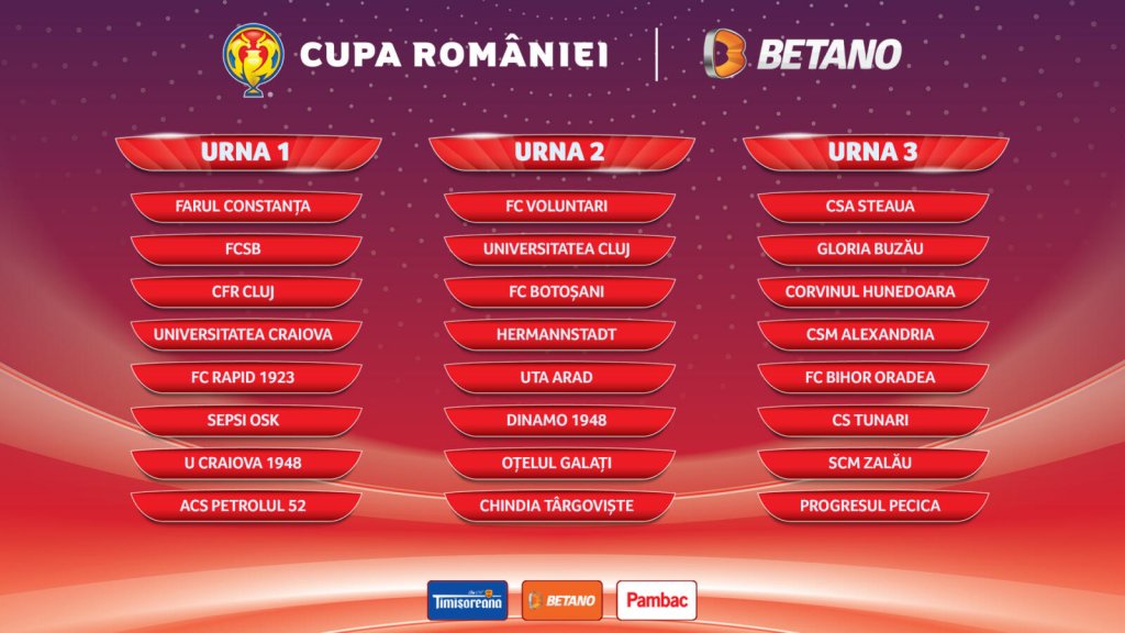 Grupe Cupa Romaniei