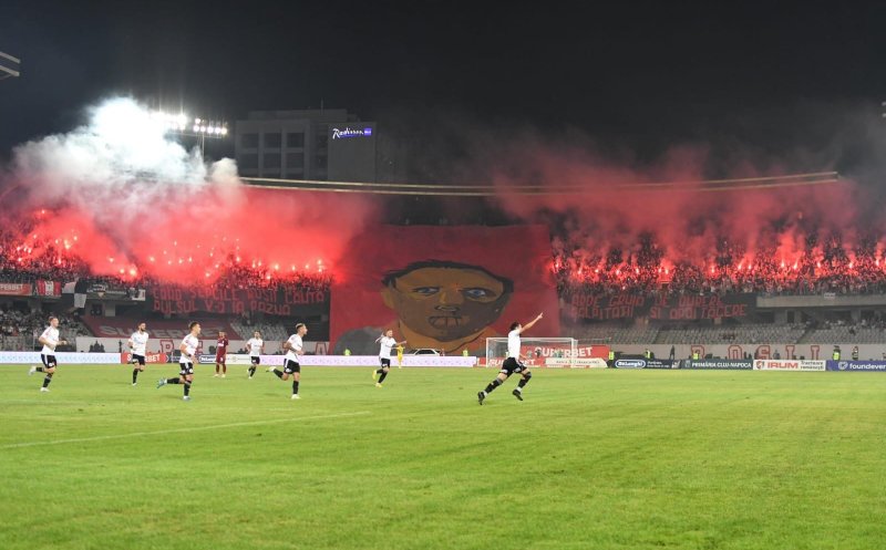 Coregrafia ultrașilor "U" Cluj de la meciul cu CFR, pe primul loc în topul Ultras World