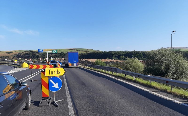 Atenție șoferi! Restricții pe Autostrada A3. Circulația spre Turda este deviată