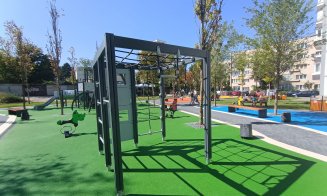 Ultimele finisaje la cel mai nou loc de joacă din Mănăştur