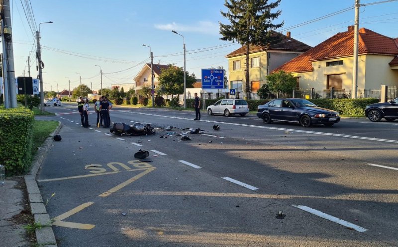 Accident fatal. Un motociclist și-a pierdut viața. În rucsacul lui au fost găsite 450 de grame de droguri