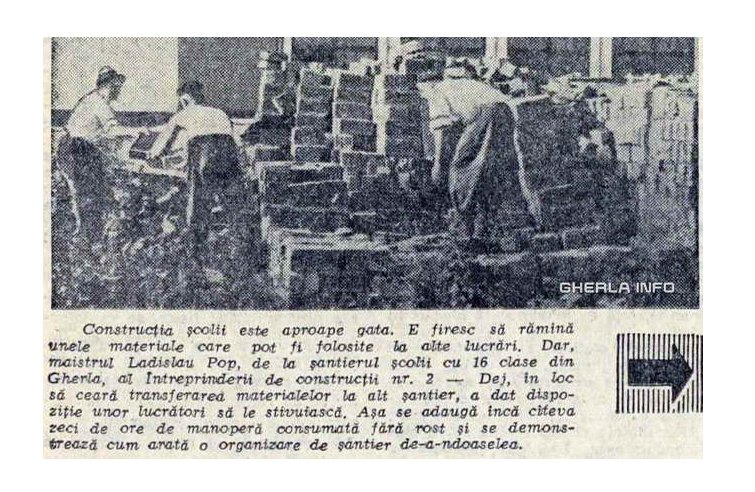 Începe școala, dar nu e gata... Poveste clujeană din 1963, cu "organizare de şantier de-a-ndoaselea"