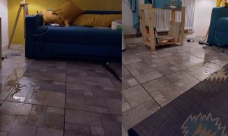 O clujeancă s-a trezit cu apă-n casă, în zona Platinia: „E a 4-a oară, în ultimele săptămâni, de când s-au făcut noile trotuare”