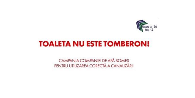 Compania de Apă Someș atrage atenția: Toaleta nu este tomberon!