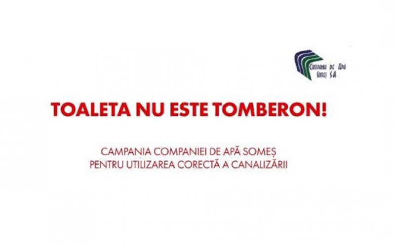 Compania de Apă Someș atrage atenția: Toaleta nu este tomberon!