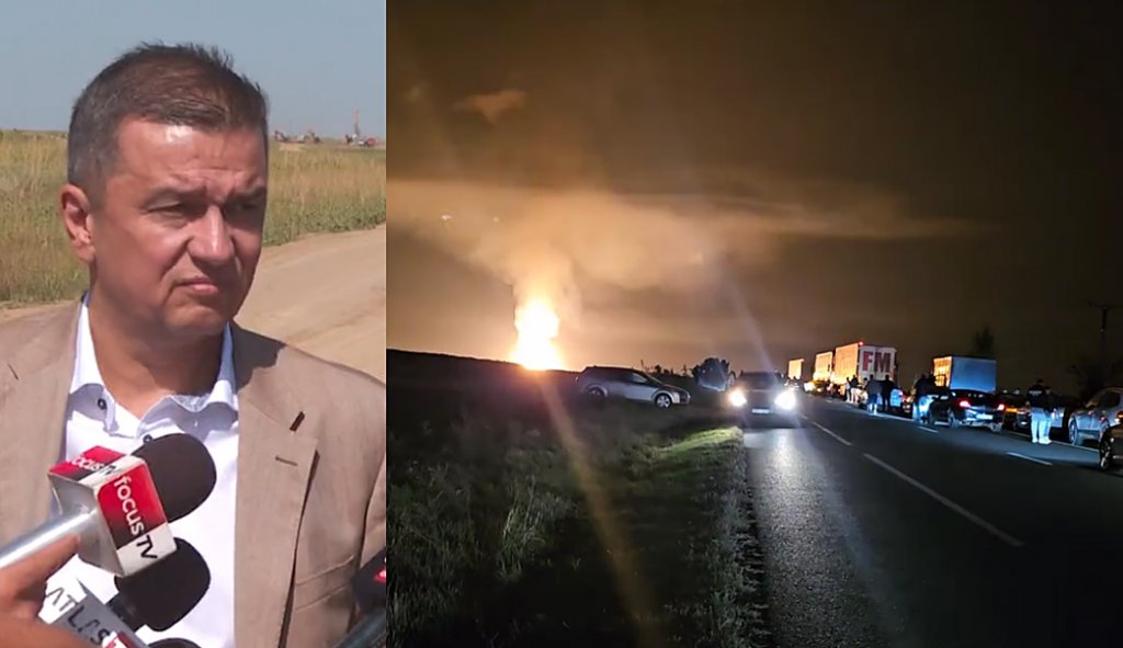 Grindeanu, mesaj după explozia de pe şantierul A7. Săptămâna trecută făcea declaraţii de presă de lângă locul tragediei