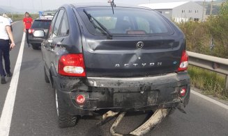 Încă un accident grav pe Autostrada Transilvania! O femeie a fost transportată la spital