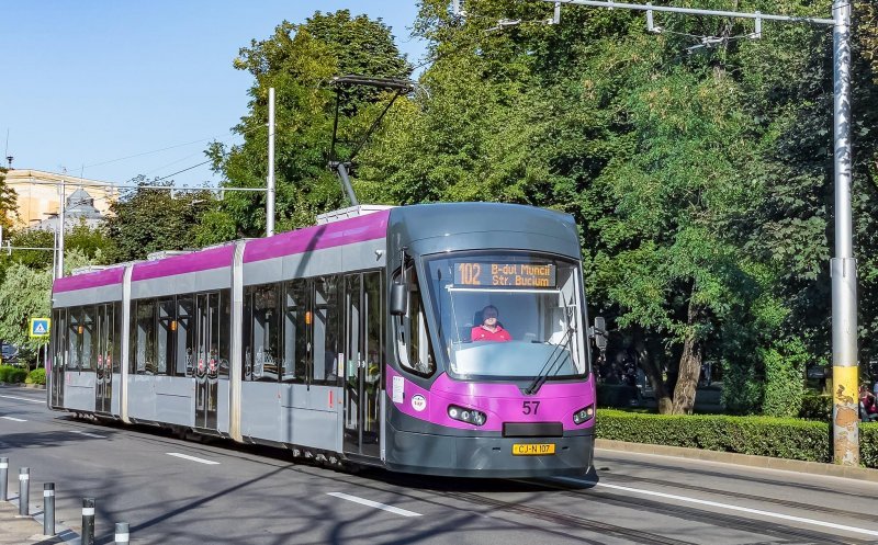 Circulația tramvaielor pe linia 101, suspendată