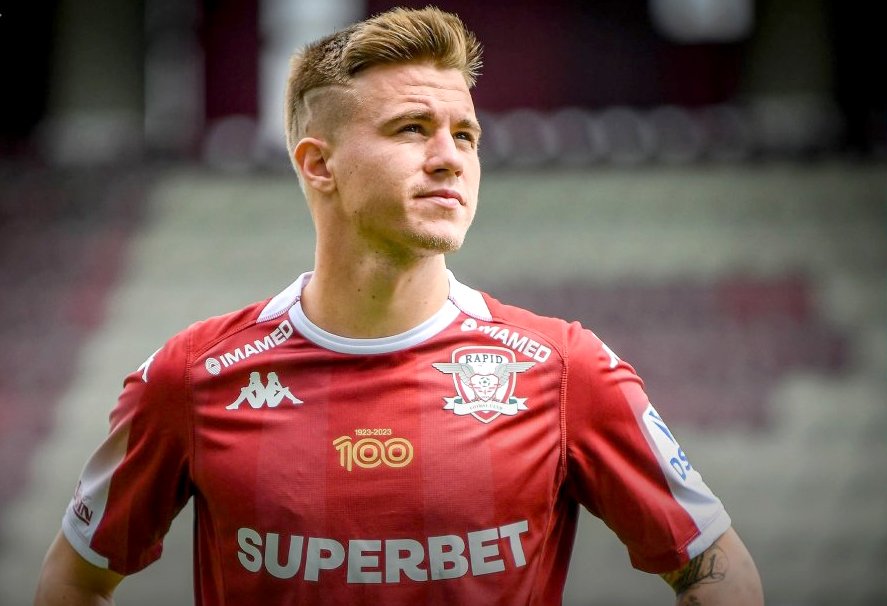Claudiu Petrila, după ce a marcat în poarta foştilor colegi de la CFR Cluj şi a închis scorul în partida cu Rapid