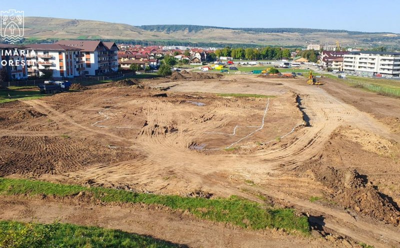 Anunț important făcut de primarul Pivariu: „Au inceput lucrările la cel mai mare parc sportiv din Florești”